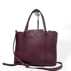 美品　COLE HAAN　スモールエブリディトート　２way ボルドーのサムネイル