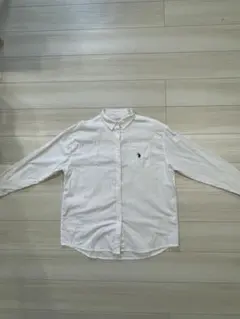 U.S. POLO ASSN. ホワイト長袖シャツ Fサイズ
