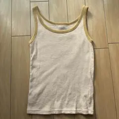 イエロー タンクトップ カップ無し　L ローリーズファーム　LOWRYSFARM