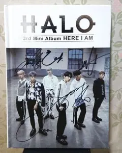 HALO HERE I AM 直筆 サイン 非売品 cd 헤일로 韓流 韓国