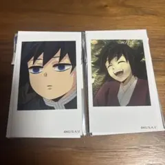 鬼滅の刃 柱カフェ 冨岡義勇 ランダムチェキ風ブロマイド