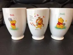 ディズニーくまのプーさん♪  陶器コップ3個セット