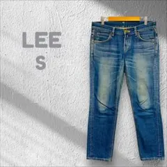リー LEE ストレートデニム ローウエスト フェード Sサイズ ブルー
