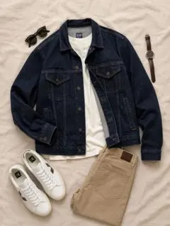 GAP ギャップ GAPDenim デニムジャケット インディゴ S ストレッチ