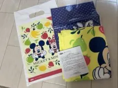 ミッキーマウスミニー タオル　第一生命ノベルティ　マイクロファイバークロス付き