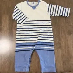 プチバトー　カバーオール　ロンパース　長袖