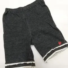 HUSHUSHいちご刺繍 ダークグレー 半ズボン 120