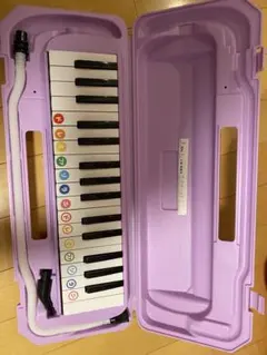 鍵盤ハーモニカ ピアニカ 本体 パープル ケース付き　一回のみ使用。のサムネイル
