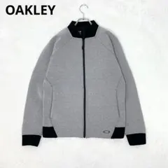 オークリー ジャージ ジップアップ M グレー ストレッチ スポーツ カジュアルのサムネイル