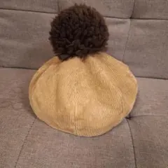 works&going 帽子 秋冬 48cm ベージュ ベレー帽 48