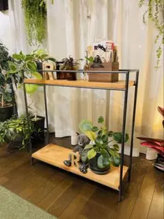 鉄脚高さ140㎝ アイアンシェルフ 飾り棚 店舗陳列棚 什器 マルシェ