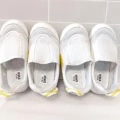 2足セット■17.5 イフミー　IFME　スリッポン　イエロー　黄色