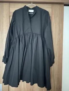 mite 黒 シャツワンピース 長袖