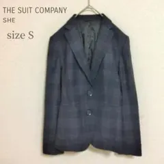 ザスーツカンパニー テーラードジャケット S チェック柄 きれいめ 美品✨️