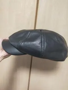 牛革 ハンチングキャップ 大きめサイズ