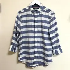 TOMMY HILFIGER ７分袖　コットンシャツ L/Gサイズ
