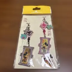 香港ディズニー　ミッキー　ストラップ　２個セット