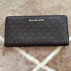 MICHAEL KORS 長財布 ラウンドファスナー ブラウンのサムネイル