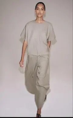 HYKE ハイク Linen cropped top ベスト リネン - メルカリ