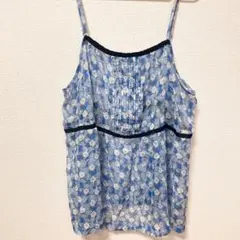 ✨トレンド✨ 【XL】 オールドネイビー 花柄 キャミソール ブルー 重ね着のサムネイル