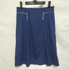 HERMES エルメス スカート シェーヌダンクル ブルー/青 サイズ36のサムネイル