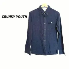 3026M　クランキーユース　長袖シャツ　長袖　カラフル　ひげ　ボタンダウン　S