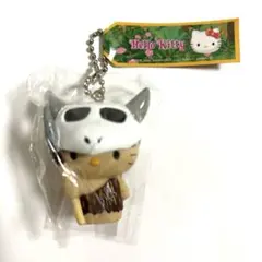 希少 激レア 新品 ご当地 ハローキティ 原始人 ソフビ ボールチェーン