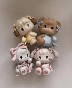カプセルトイ 動物フィギュア 4体セット