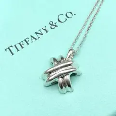 美品 Tiffany シグネチャー クロス ネックレス シルバー 925