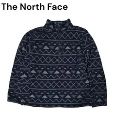THE NORTH FACE フリースジャケット ハーフジップ 総柄 幾何学
