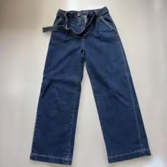 GAP デニムパンツ ベルト付き ワイドレッグ 24のサムネイル