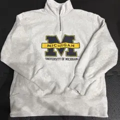 GU University of Michigan ハーフジップトレーナー