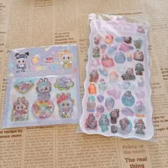 ラブブ　ぷっくり　ウォータードロップシール　2枚セット