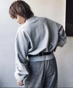 ☆新品タグ付き AMERI BACK BELT SWEAT TOP スミクロ Ameri VINTAGE - ☆新品タグ付き AMERI BACK BELT SWEAT TOP スミクロ