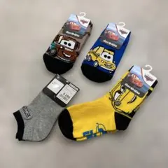 カーズキャラクターキッズ靴下4足セット