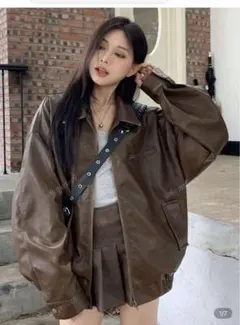 レザージャケット shein