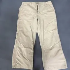 Carharttベージュ カーゴパンツ サイドポケット付き