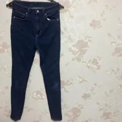 GU ダークブルースキニージーンズ 22-25