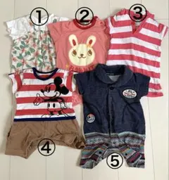 ベビー服 ロンパース カバーオール まとめ売り 60〜70 春夏秋のサムネイル