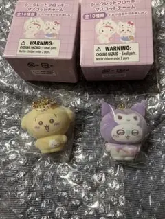 ちいかわ　サンリオ　フロッキー　マスコット　うさぎ　プリン　モモンガ　クロミ