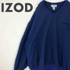1813 IZOD アイゾッド　刺繍　ロゴ　スウェット　ジャージ　ゆるだぼ　紺