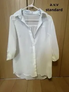 a.v.v standard 七分袖 薄手のオシャレシャツ