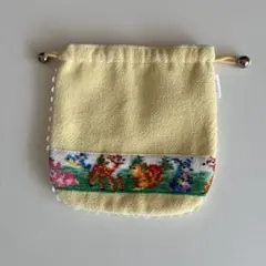 FEILER フェイラー 巾着 ポーチ ピンク ハイジフレンズフォレスト