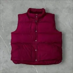 【L.L.Bean】 80s 90s Bordeaux Down Vest WL