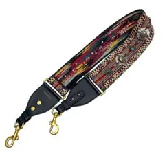 ディオール キャンバス レザー ショルダー ストラップ コンチョ ゴールド 金具