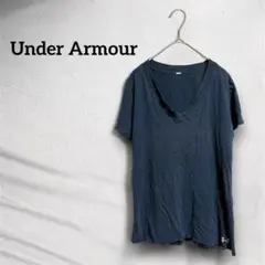 Under Armour Charged VネックTシャツ ブラック 黒