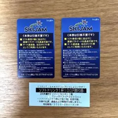 即日発送可⭐︎スキージャム勝山【休日】大人1日券 2枚セット＋ドリンク割引券付