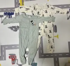 H&M ロンパース・カバーオール2点セット　ディズニー　ミッキー