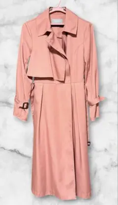 Jill Stuart ピンク トレンチコート フロントボタンのサムネイル