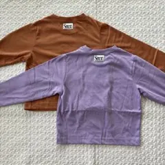 【新品】SemonApartment 刺繍 ロンT 2枚セット　110